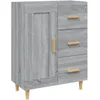 Image de vidaXL Buffet Sonoma gris 69,5x34x90 cm Bois d'ingÃ©nierie