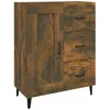Image de Vidaxl Buffet ChÃªne FumÃ© 69,5x34x90 Cm Bois D'ingÃ©nierie