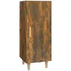 Image de Vidaxl Buffet ChÃªne FumÃ© 34,5x34x90 Cm Bois D'ingÃ©nierie