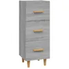 Image de vidaXL Buffet Sonoma gris 34,5x34x90 cm Bois d'ingÃ©nierie