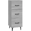 Image de vidaXL Buffet Sonoma gris 34,5x34x90 cm Bois d'ingÃ©nierie