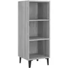 Image de vidaXL Buffet Sonoma gris 34,5x32,5x90 cm Bois d'ingÃ©nierie