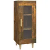 Image de Vidaxl Buffet ChÃªne FumÃ© 34,5x34x90 Cm Bois D'ingÃ©nierie