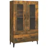Image de vidaXL Buffet ChÃªne fumÃ© 70x31x115 cm Bois d'ingÃ©nierie