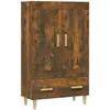 Image de vidaXL Buffet haut ChÃªne fumÃ© 70x31x115 cm Bois d'ingÃ©nierie