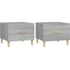 Image de vidaXL Tables basses 2 pcs Sonoma gris 50x50x40 cm Bois d'ingÃ©nierie