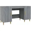 Image de vidaXL Bureau Sonoma gris 140x50x75 cm Bois d'ingÃ©nierie