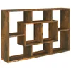 Image de Vidaxl ÃtagÃ¨re Murale ChÃªne FumÃ© 85x16x52,5 Cm Bois D'ingÃ©nierie