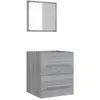 Image de vidaXL Armoire de salle de bain avec miroir Sonoma gris 41x38,5x48 cm