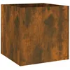Image de Vidaxl JardiniÃ¨re ChÃªne FumÃ© 40x40x40 Cm Bois D'ingÃ©nierie