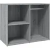 Image de vidaXL Armoire de dressing Sonoma gris 80x40x65 cm Bois d'ingÃ©nierie