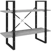 Image de vidaXL BibliothÃ¨que 2 niveaux Sonoma gris 80x30x70cm Bois d'ingÃ©nierie