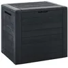 Image de Vidaxl BoÃ®te De Stockage Jardin Anthracite 58,5x46x55 Cm PolypropylÃ¨ne