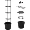 Image de Vidaxl JardiniÃ¨re Ã Tomate Anthracite Ã29,5x115 Cm PolypropylÃ¨ne