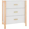Image de vidaXL Buffet Blanc 62x38x70 cm Bois d'ingÃ©nierie
