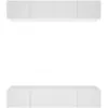Image de vidaXL Meubles TV 4 pcs Blanc 80x30x30 cm Bois d'ingÃ©nierie