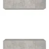Image de vidaXL Meubles TV 4 pcs Gris bÃ©ton 80x30x30 cm Bois d'ingÃ©nierie