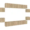 Image de vidaXL Ensemble de meubles TV 8 pcs ChÃªne sonoma Bois d'ingÃ©nierie