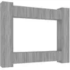 Image de vidaXL Ensemble de meubles TV 8 pcs Sonoma gris Bois d'ingÃ©nierie