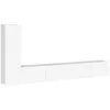 Image de vidaXL Ensemble de meubles TV 3 pcs Blanc Bois d'ingÃ©nierie