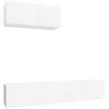 Image de Vidaxl Ensemble De Meubles Tv 3 Pcs Blanc Bois D'ingÃ©nierie