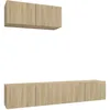 Image de vidaXL Ensemble de meubles TV 3 pcs ChÃªne sonoma Bois d'ingÃ©nierie