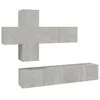 Image de vidaXL Ensemble de meubles TV 7 pcs Gris bÃ©ton Bois d'ingÃ©nierie