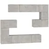Image de vidaXL Meuble TV mural Gris bÃ©ton Bois d'ingÃ©nierie