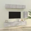 Image de vidaXL Ensemble de meubles TV 6 pcs Gris bÃ©ton Bois d'ingÃ©nierie