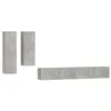 Image de vidaXL Ensemble de meubles TV 4 pcs Gris bÃ©ton Bois d'ingÃ©nierie