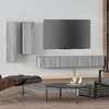 Image de vidaXL Ensemble de meubles TV 4 pcs Sonoma gris Bois d'ingÃ©nierie