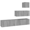 Image de vidaXL Ensemble de meubles TV 4 pcs Sonoma gris Bois d'ingÃ©nierie