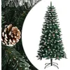 Image de vidaXL Sapin de NoÃ«l artificiel avec support Vert 120 cm PVC