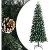 Image de vidaXL Sapin de NoÃ«l artificiel avec support Vert 180 cm PVC