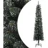 Image de vidaXL Sapin de NoÃ«l artificiel mince avec support Vert 240 cm PVC