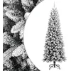 Image de vidaXL Sapin de NoÃ«l artificiel avec neige floquÃ©e 240 cm PVC et PE