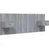 Image de vidaXL TÃªte de lit avec armoires Gris sonoma Bois d'ingÃ©nierie