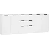Image de vidaXL Buffets 3 piÃ¨ces Blanc Bois d'ingÃ©nierie