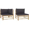 Image de vidaXL Buffets 2 pcs Blanc 60x30x70 cm Bois d'ingÃ©nierie
