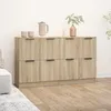 Image de vidaXL Buffets 2 pcs ChÃªne sonoma 60x30x70 cm Bois d'ingÃ©nierie
