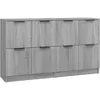 Image de vidaXL Buffets 2 pcs Sonoma gris 60x30x70 cm Bois d'ingÃ©nierie
