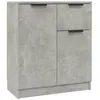 Image de vidaXL Buffets 2 pcs Gris bÃ©ton 60x30x70 cm Bois d'ingÃ©nierie