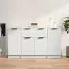 Image de vidaXL Buffets 3 pcs Blanc Bois d'ingÃ©nierie