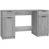 Image de vidaXL Bureau avec armoire latÃ©rale Sonoma gris Bois d'ingÃ©nierie