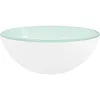 Image de vidaXL Lavabo Verre trempÃ© 30x12 cm Blanc