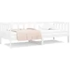 Image de vidaXL Lit de jour Blanc 90x190 cm Bois de pin massif