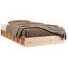 Image de vidaXL Cadre de lit 90x190 cm Simple Bois massif