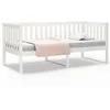 Image de vidaXL Lit de jour Blanc 90x190 cm Bois de pin massif