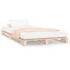Image de vidaXL Cadre de lit 75x190 cm Bois de pin massif Petit simple