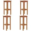 Image de vidaXL Tabourets de bar 4 pcs Bois massif d'acacia